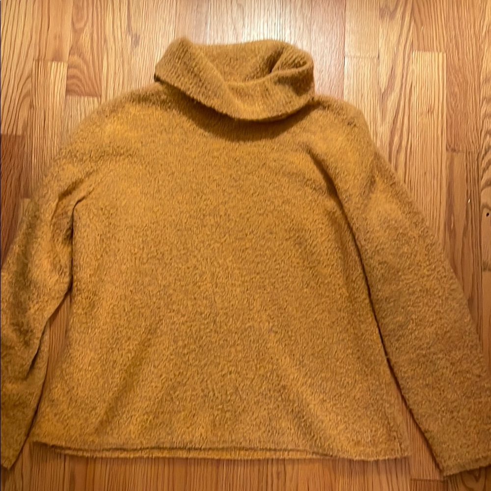 JH Collectibles Yellow Cowl Turtleneck Sweater